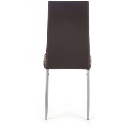 K70 krzesło popielaty-ciemny brąz Halmar