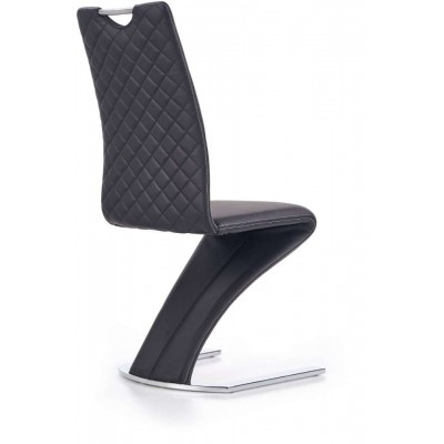 K291 krzesło czarne designerskie zygzak Halmar