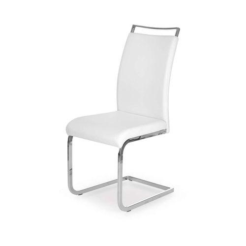 K250 krzesło chrom białe Halmar