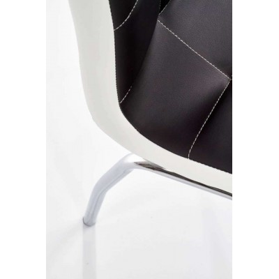 K186 krzesło czarno-białe Halmar