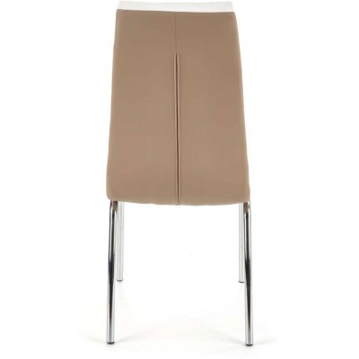 K186 krzesło cappucino-białe Halmar