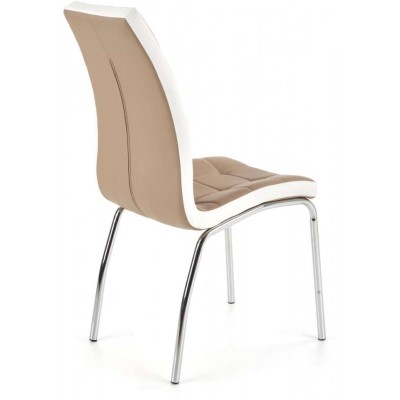 K186 krzesło cappucino-białe Halmar