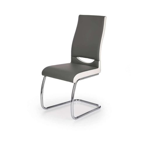 K259 krzesło popielato-białe Halmar