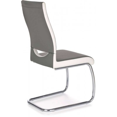 K259 krzesło popielato-białe Halmar