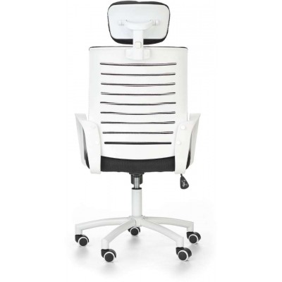 Socket fotel biurowy biało-czarny Halmar