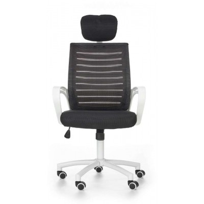 Socket fotel biurowy biało-czarny Halmar