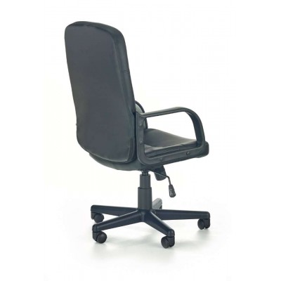 Denzel klasyczny czarny fotel biurowy Halmar