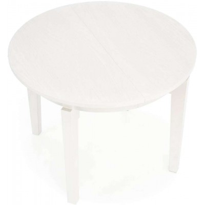 Sorbus stół rozkładany okrągły biały Halmar