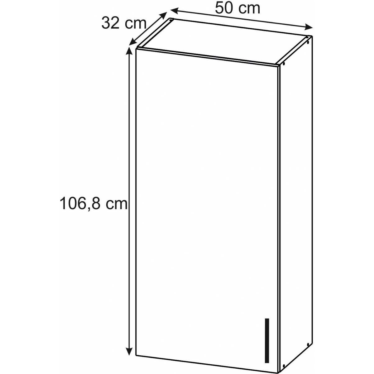 Шкаф подвесной QL 60см, белый 99.0012