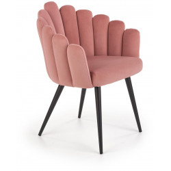 K410 krzesło różowe velvet