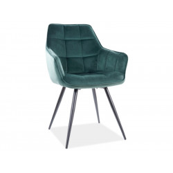 Krzesło Lilia Velvet Zielone