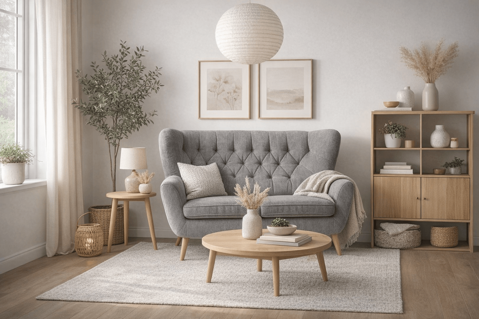 Grey two-seater sofa Voss by Gala Collezione